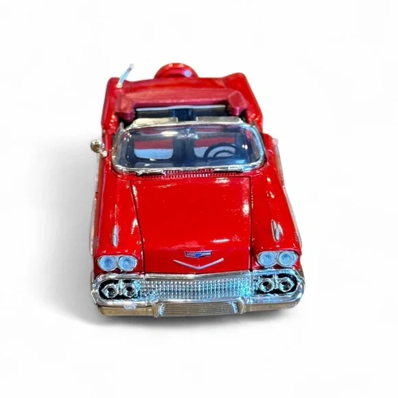 Vintage 1958‎ Chevrolet Impala Model Car 1:24 Scale Red Convertible Testors Easy - Picture 2 of 12